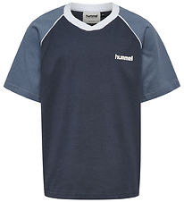 Hummel T-shirt - HmlJr Rolf - Ombre Blue