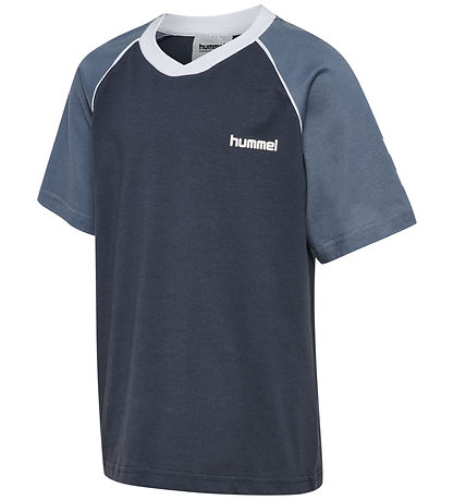 Hummel T-shirt - HmlJr Rolf - Ombre Blue