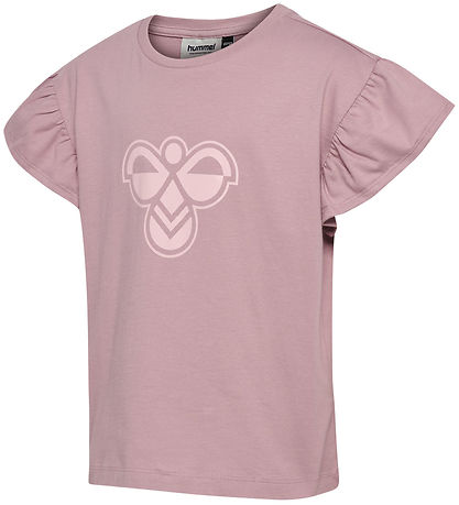 Hummel T-shirt - HmlJr - Sea Fog m. Logo