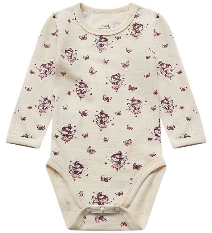 Hust and Claire Body l/æ - Uld/Bambus - HCBaloo - Off White/Rosa
