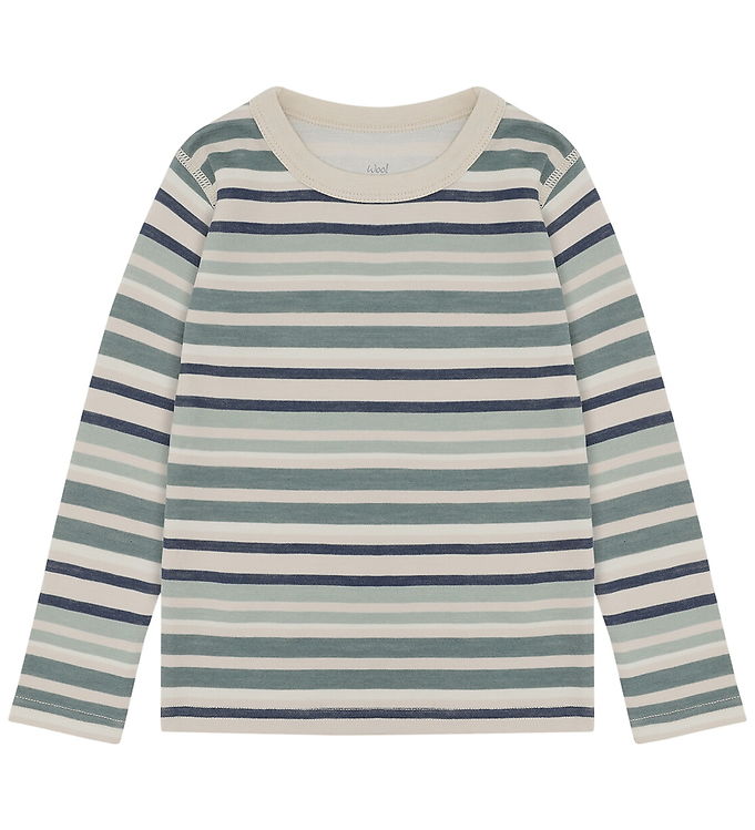 Hust and Claire Bluse - Uld/Bambus - HCAbba - French Oak m. Stri