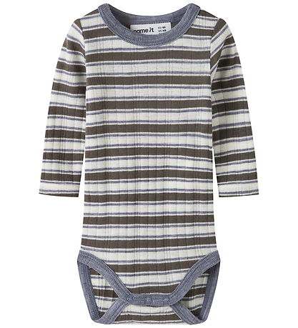 Name It Body l/æ - NbmWang - Snow White/Morel/Folkstone Gray