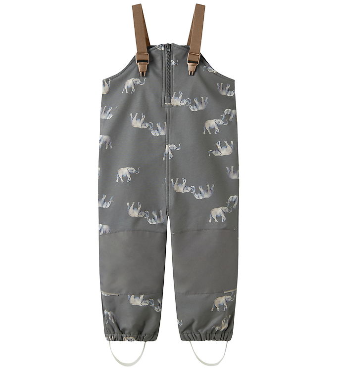 Name it Softshellbukser - NmmAlfa08 - Quiet Shade/Elephant