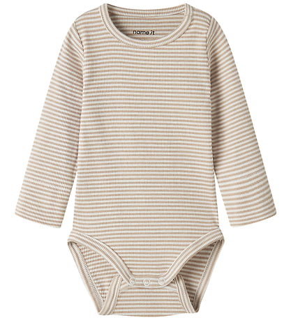 Name It Bodysæt m. Hjelm - Rib - NbnBerro - Antique White m. Str
