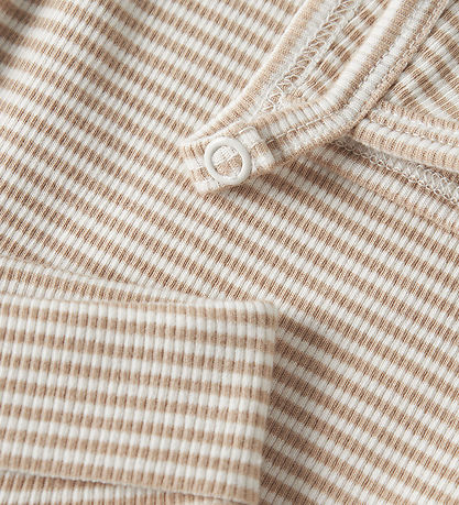 Name It Bodysæt m. Hjelm - Rib - NbnBerro - Antique White m. Str