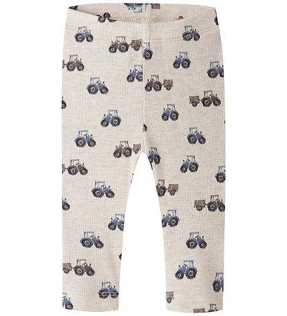 Name It Leggings - Rib/Modal - NbmLudwig - Peyote Melange