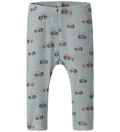 Name It Leggings - Rib/Modal - NbmLudwig - Green Milieu