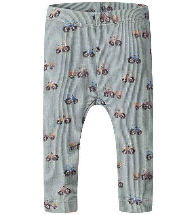 Name It Leggings - Rib/Modal - NbmLudwig - Green Milieu