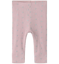 Name It Leggings - Rib - NbfLona - Violet Ice