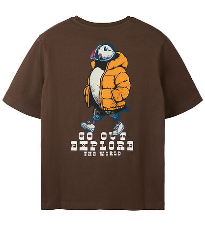Name It T-shirt - NkmLogan - Chocolate Brown