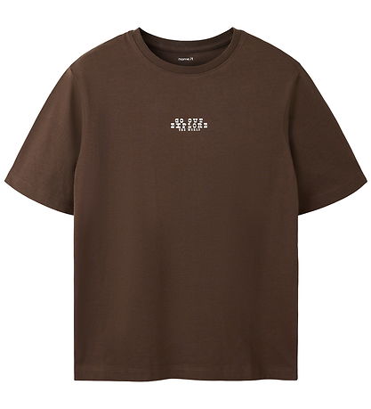 Name It T-shirt - NkmLogan - Chocolate Brown