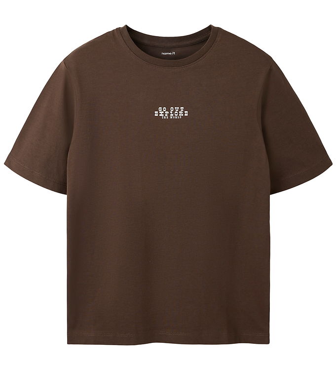 Name It T-shirt - NkmLogan - Chocolate Brown