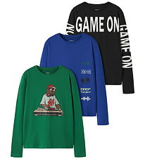 Name It Bluser - 3-pak - NkmNikolai - Verdant Green