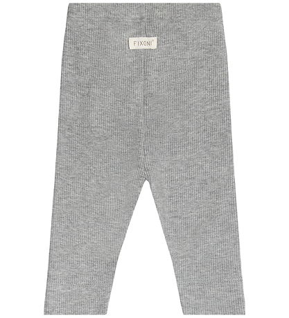 Fixoni Leggings - Rib - Flint Gray Melange