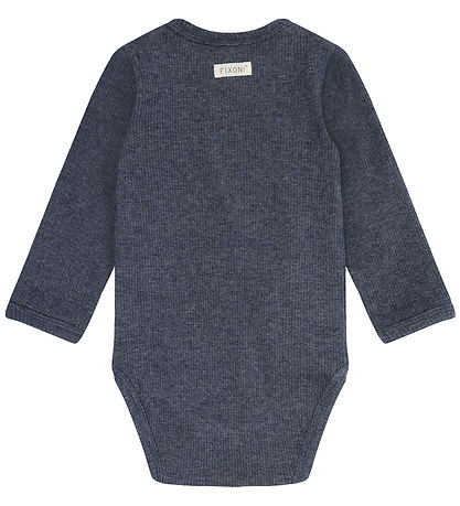 Fixoni Slå-om Body l/æ - Rib - Vintage Indigo Melange