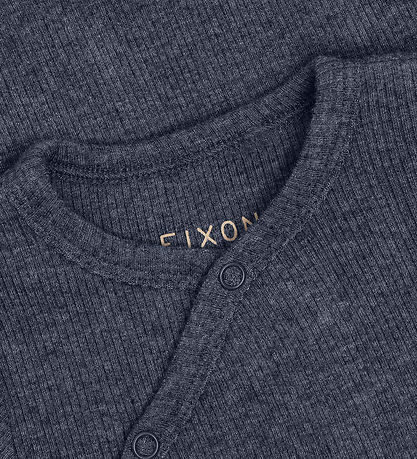 Fixoni Slå-om Body l/æ - Rib - Vintage Indigo Melange