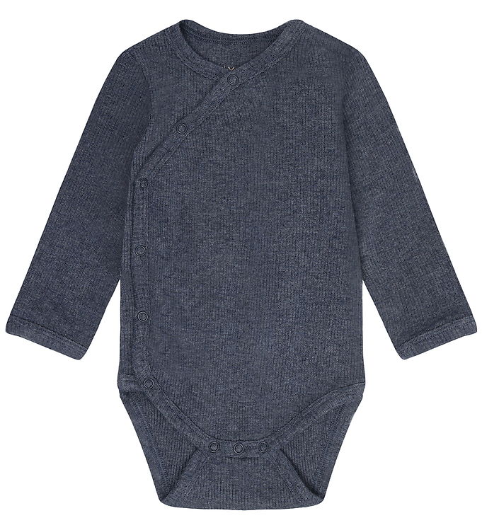 Fixoni Slå-om Body l/æ - Rib - Vintage Indigo Melange