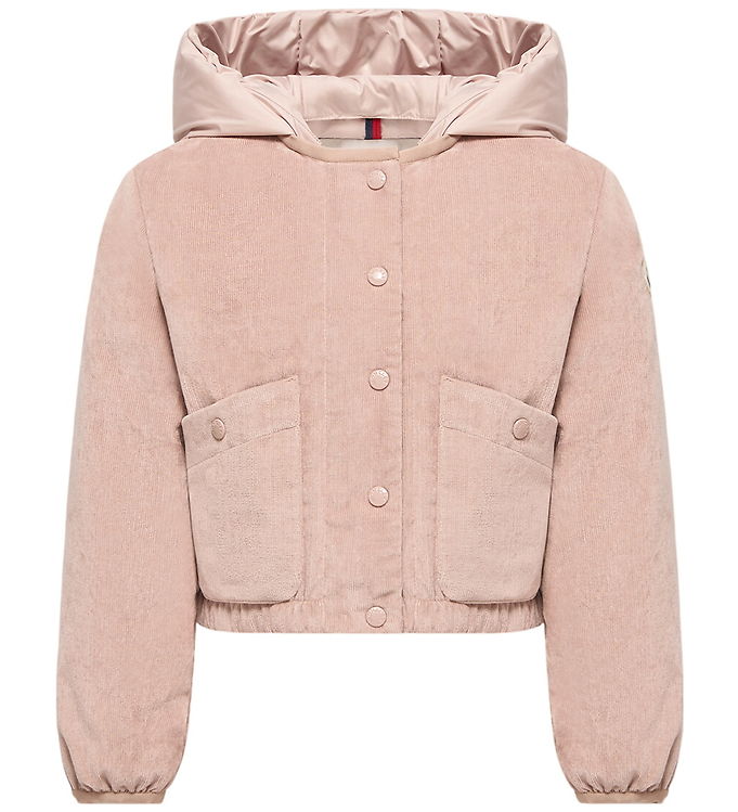 Moncler Dunjakke m. Fløjl - Quinley - Medium Pink