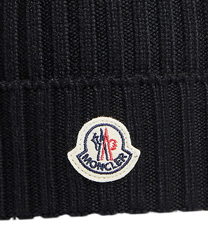 Moncler Hue - Strik - Uld - Navy m. Kvast