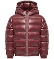 Moncler Dunjakke - New Aubert - Dark Red