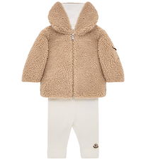 Moncler Sæt - Fleecejakke/Leggings - Brown