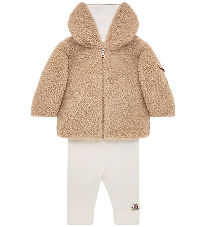 Moncler Sæt - Fleecejakke/Leggings - Brown