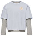 Moncler T-shirt - 2-pak - Lyseblå/Grå