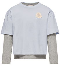 Moncler T-shirt - 2-pak - Lyseblå/Grå