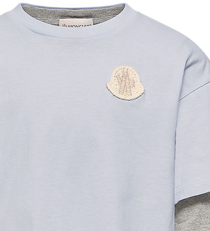 Moncler T-shirt - 2-pak - Lyseblå/Grå