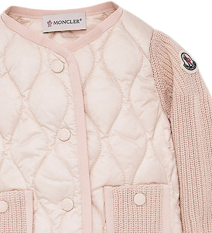 Moncler Cardigan - Strik/Dun - Pastel Pink