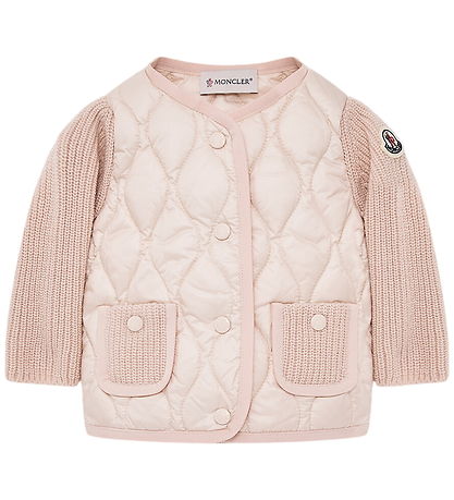 Moncler Cardigan - Strik/Dun - Pastel Pink