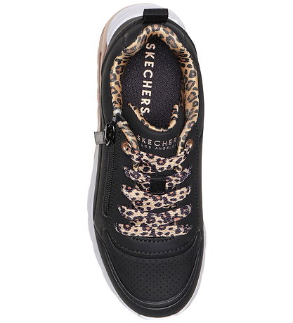 Skechers Sko - Uno Lite 2.0 - Leopard Stride - Sort