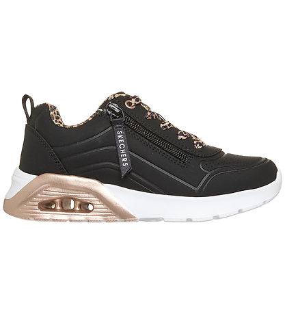 Skechers Sko - Uno Lite 2.0 - Leopard Stride - Sort