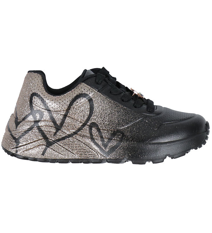 Skechers Sko - UNO LITE - Heartdust Forever - Sort