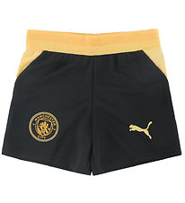 Puma Shorts - MCFC Shorts Replica Jr - Sort/Flaxen