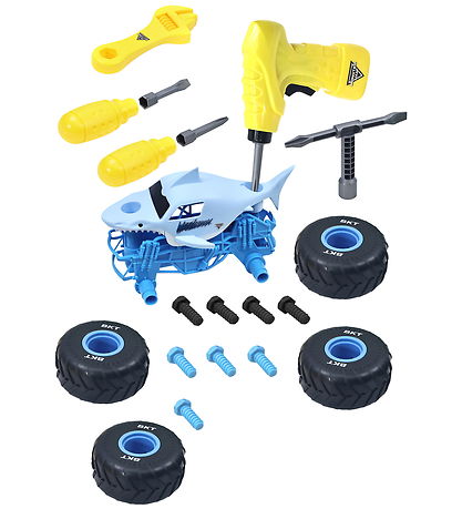 Monster Jam Truck - 1:18 - Mechanix Build N Rebuild - Megalodon