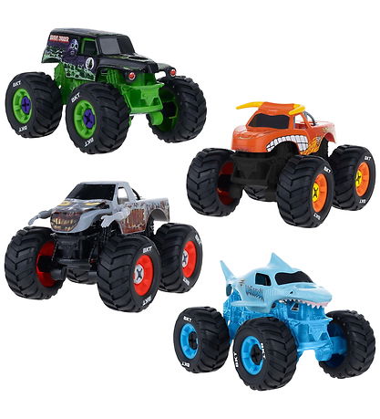 Monster Jam Trucks - 1:43 - 4-pak - Mechanix Build N Rebuild