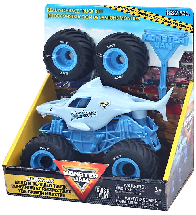 Monster Jam Truck - 1:32 - Mechanix Build N Rebuild - Megalodon