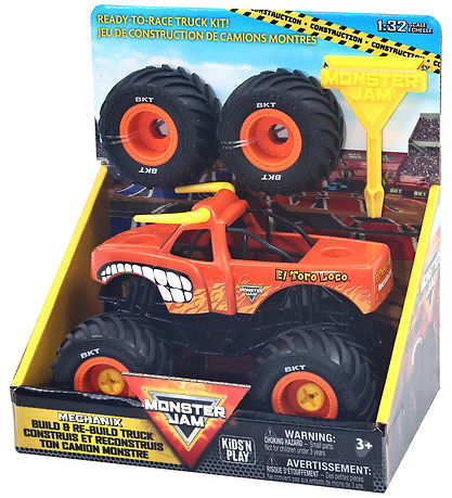 Monster Jam Truck - 1:32 - Mechanix Build N Rebuild - El Toro Lo