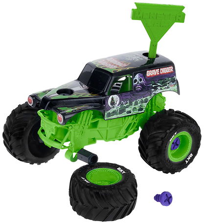 Monster Jam Truck - 1:32 - Mechanix Build N Rebuild - Grave Digg