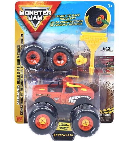 Monster Jam Truck - 1:43 - Mechanix Build N Rebuild - El Toro Lo