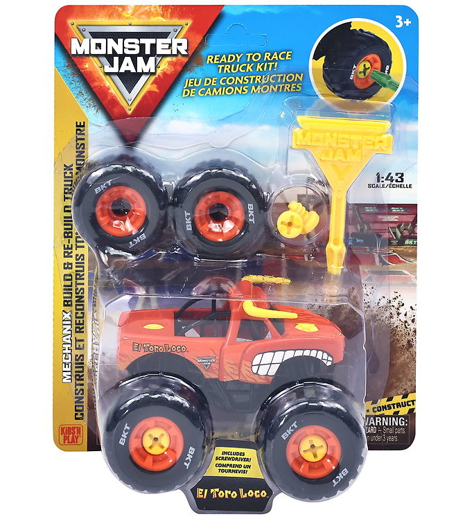 Monster Jam Truck - 1:43 - Mechanix Build N Rebuild - El Toro Lo
