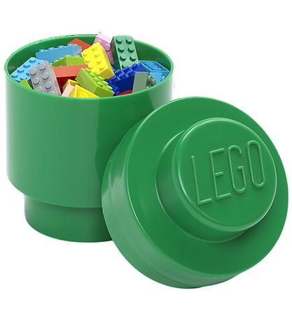 LEGO® Storage Opbevaringsboks - Round 1 Translucent - Santa - Gr