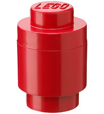 LEGO® Storage Storage Box - Round 1 Translucent - Santa - Red