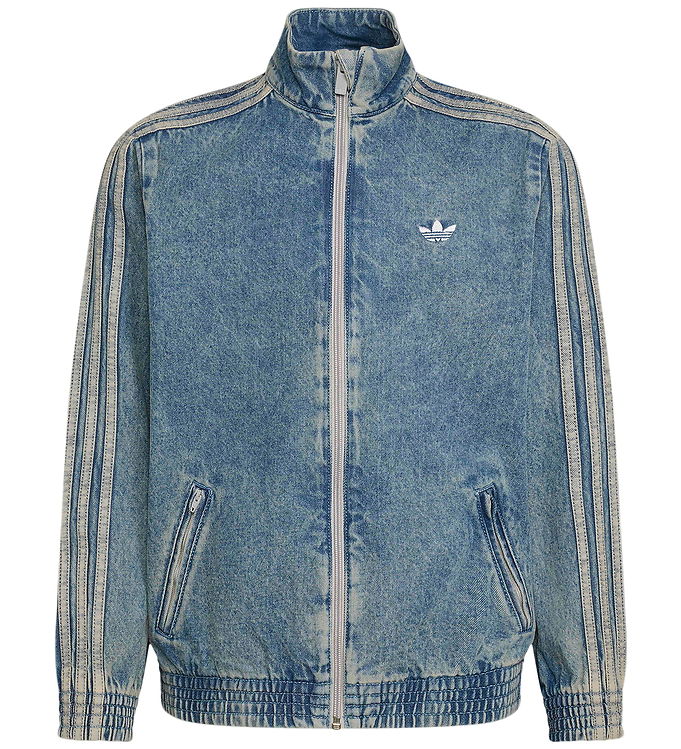 adidas Originals Denimjakke - Firebird - Worn Blue Denim