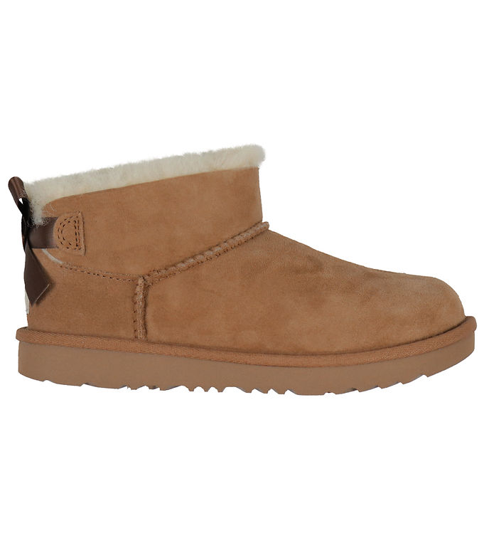 UGG Bamsestøvler - K Ultra Mini bailey - Chestnut