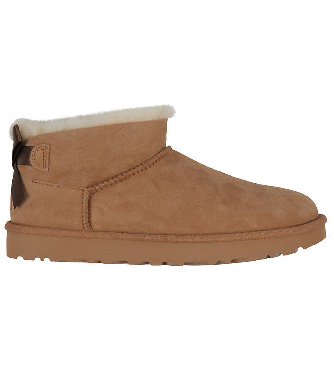 UGG Bamsestøvler - W Ultra Mini bailey - Chestnut