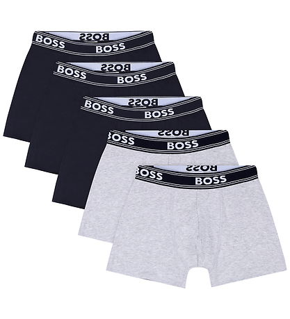 BOSS Boxershorts - 5-pak - Navy/Grå