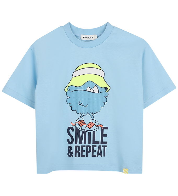 Billieblush T-shirt - Lyseblå m. Print