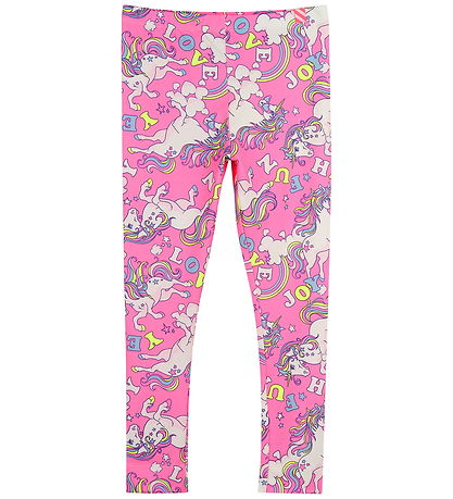 Billieblush Leggings - Pink m. Enhjørninger